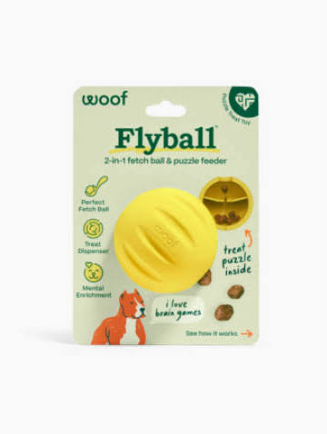 WOOF DOG TOY FORAGER FLYBALL SINGLE