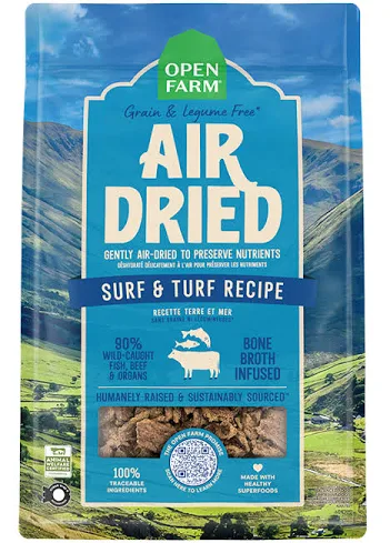 OPEN FARM DOG AIR DRIED SURF & TURF 2 LB