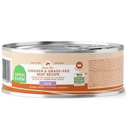CAT OPEN FARM CAN CHICKEN &  BEEF PATE 5.3 OZ