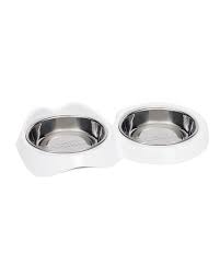 CATIT PIXI DOUBLE FEEDING DISH WHITE