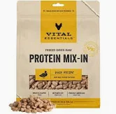 VITAL ESSENTIALS DOG MIX IN MINI NIBS DUCK 18 OZ