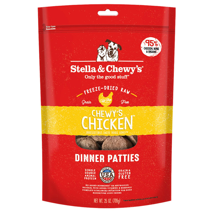 STELLA & CHEWYS DOG FD CHICKEN PATTIES 5.5 OZ