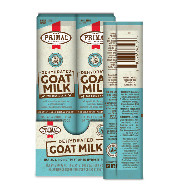 PRIMAL GOAT MILK DEHYDRATED EACHES ONLY
